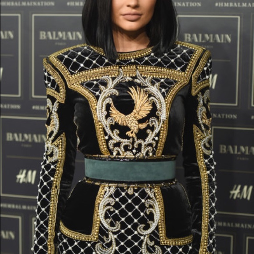Balmain x H&M Green Suede Wide Belt - Picture 5 of 16